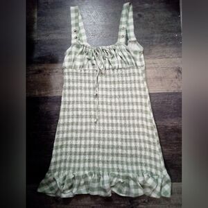 Green and White Checkered Dress From Ciao Lucia